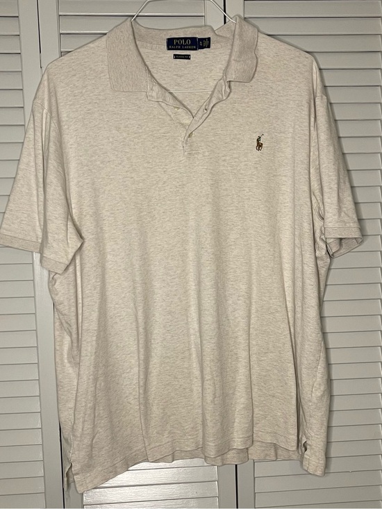 Polo Ralph Lauren Other - Polo by Ralph Lauren Light Beige Heather Men’s Short Sleeve Polo